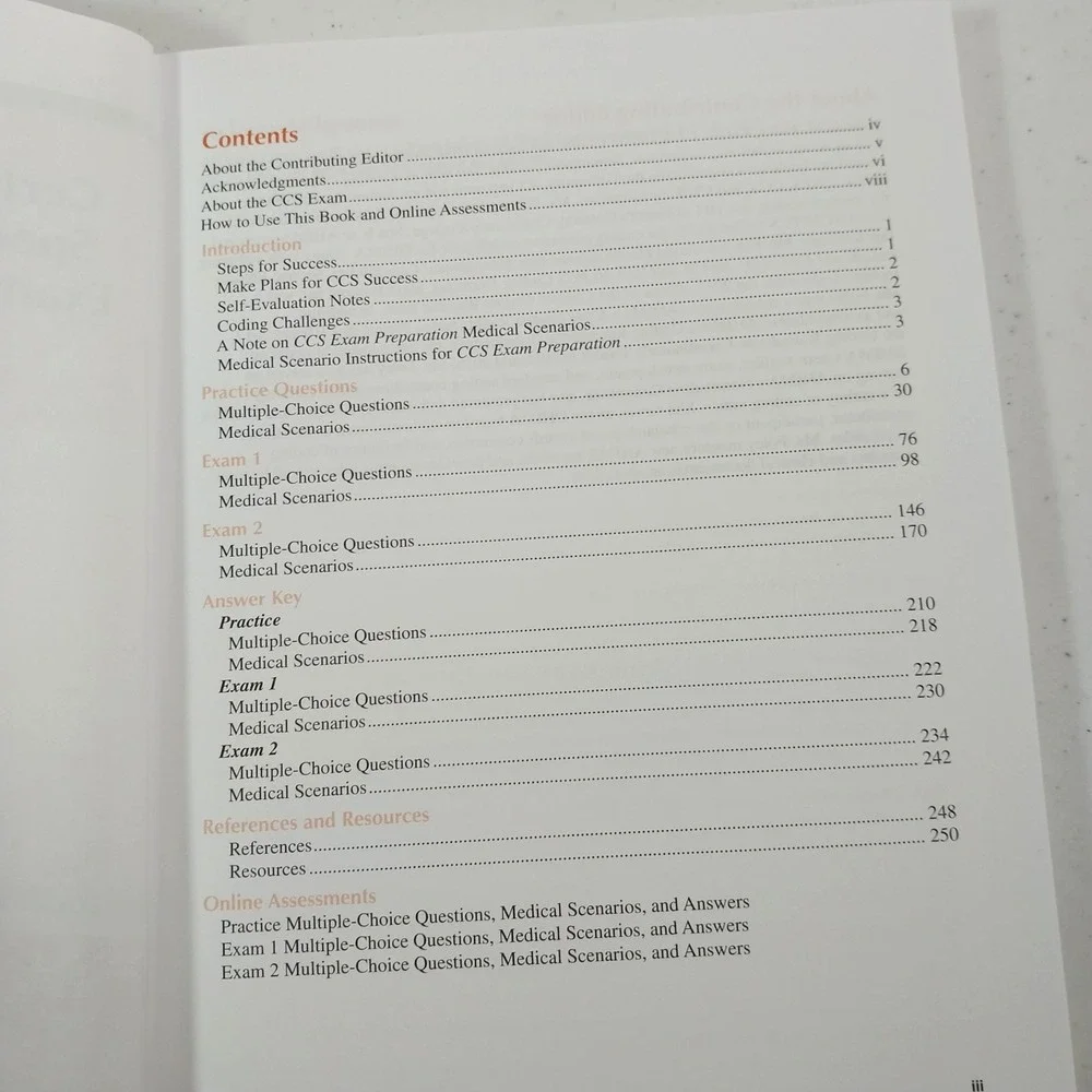 AHIMA Certified Coding Specialist (CCS) Exam Preparation 12th ed. NO ACCESS CODE